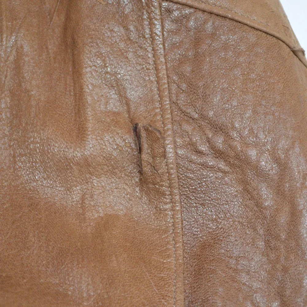 Vintage Hard Rock Hotel Leather Bomber Jacket- Men's XL - Picture 8 of 9